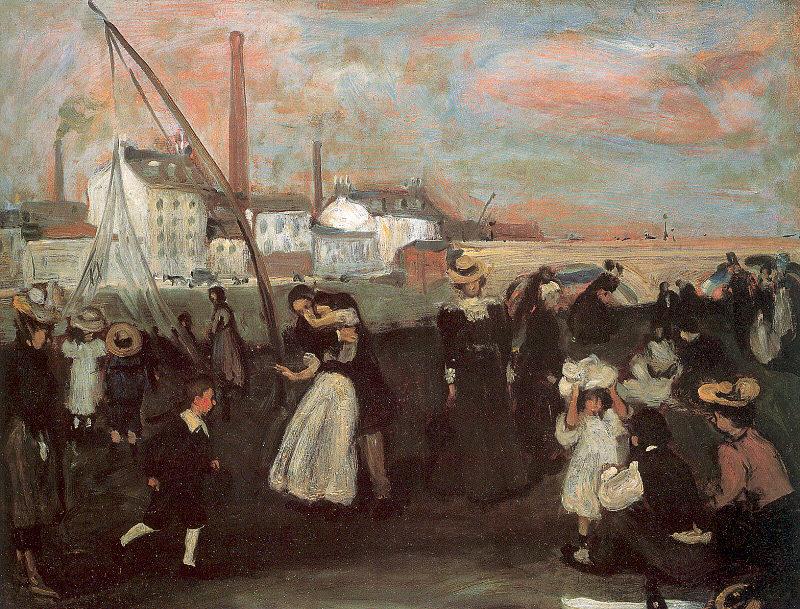 Glackens, William James On the Quai oil painting picture
